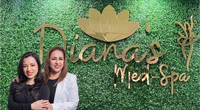 Diana Med Spa Main Image Featuring Logo And Owner